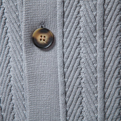 Men's Button Front Knit Sweater