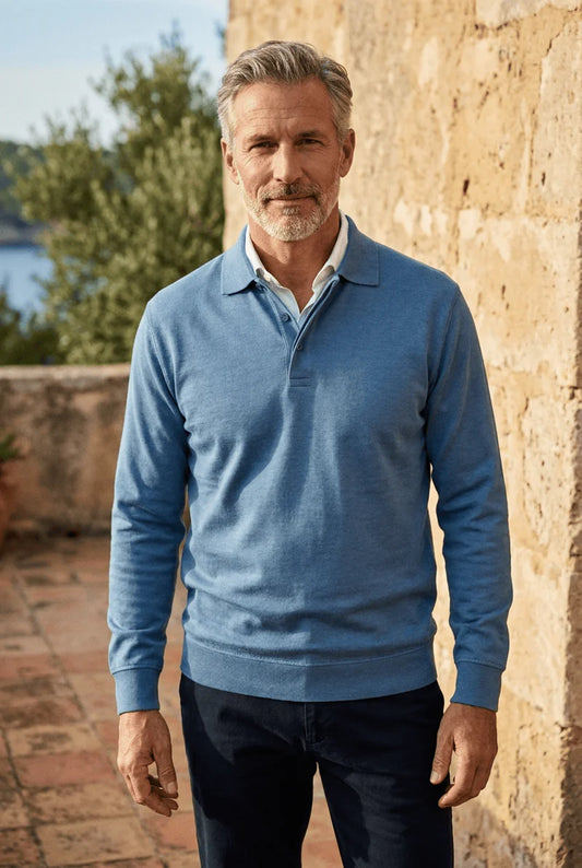 Men's Long-Sleeve Polo Shirt