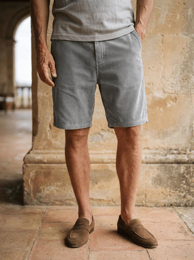 Men's Ribbed Casual Shorts