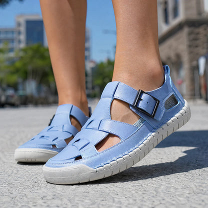 Men's Buckled Cutout Sandals