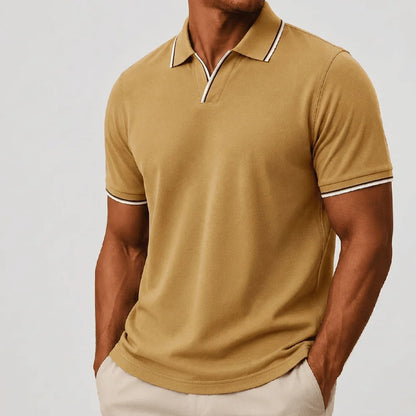Men's Contrast-Trim Short-Sleeve Polo Shirt