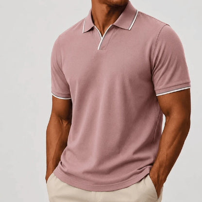 Men's Contrast-Trim Short-Sleeve Polo Shirt