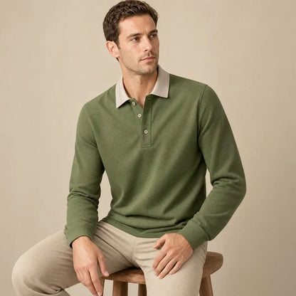 Men’s Textured Polo Shirt