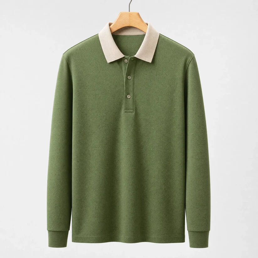 Men’s Textured Polo Shirt