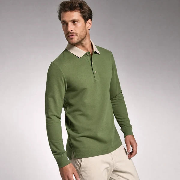 Men’s Textured Polo Shirt
