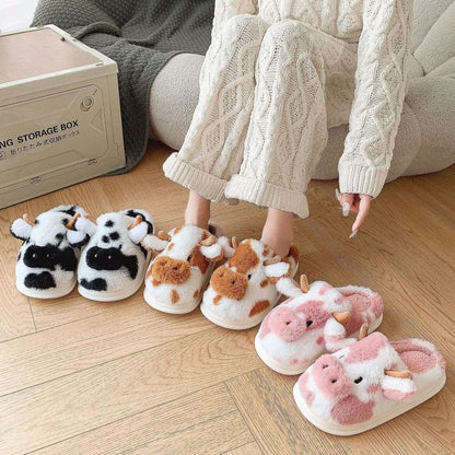 Women's 3D Cow Face Slippers