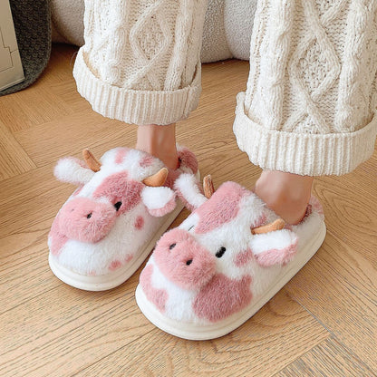 Women's 3D Cow Face Slippers