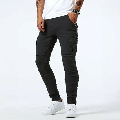 Men’s Slim Fit Cargo Denim Jeans