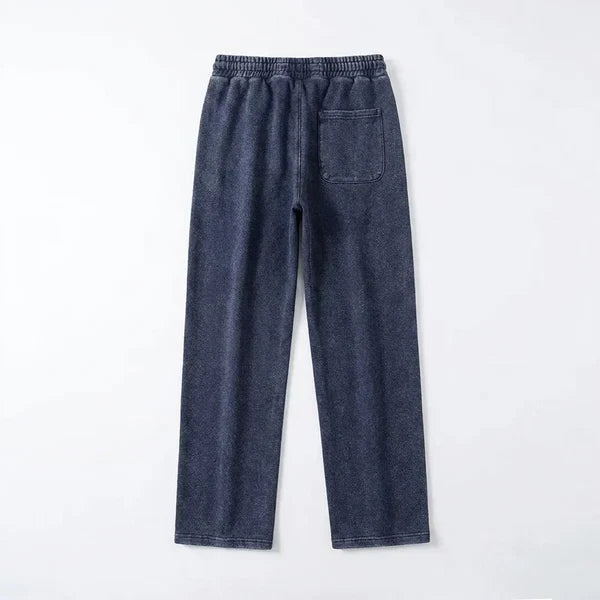 Men’s Washed Straight-Leg Jogger Pants