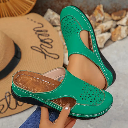 Women's Perforated Wedge Slip-On Clogs