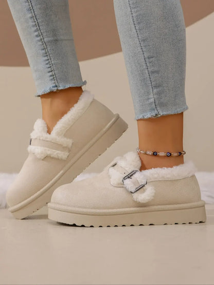 Women's Thick-Sole Buckle Ankle Boots