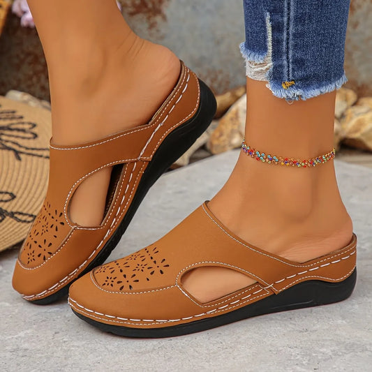 Women's Perforated Wedge Slip-On Clogs