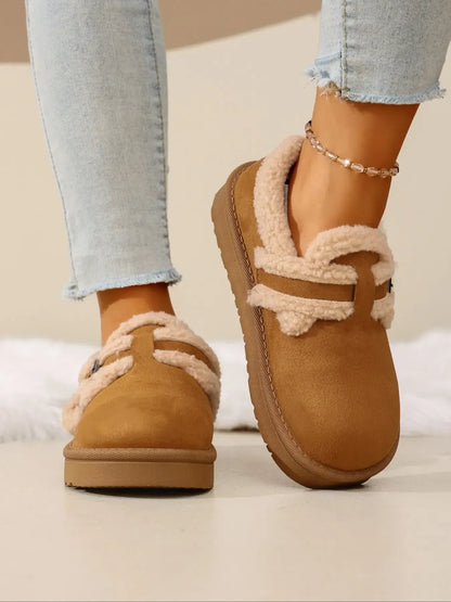 Women's Thick-Sole Buckle Ankle Boots