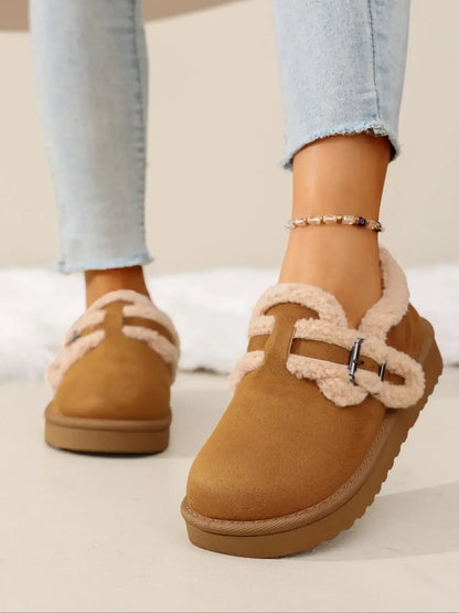 Women's Thick-Sole Buckle Ankle Boots