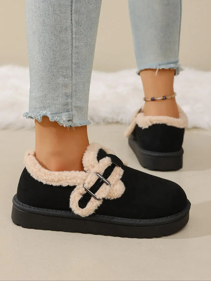 Women's Thick-Sole Buckle Ankle Boots