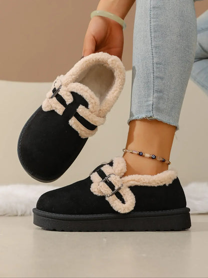 Women's Thick-Sole Buckle Ankle Boots