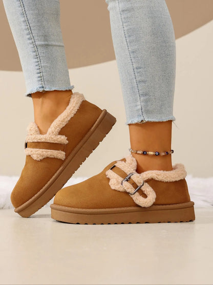 Women's Thick-Sole Buckle Ankle Boots