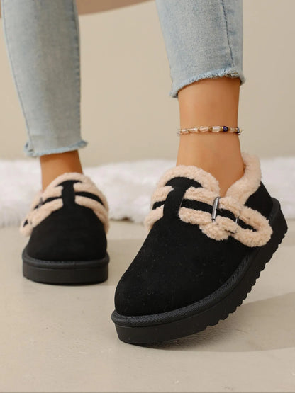 Women's Thick-Sole Buckle Ankle Boots