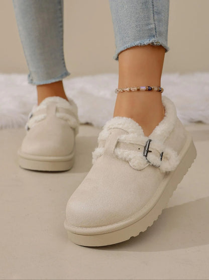 Women's Thick-Sole Buckle Ankle Boots