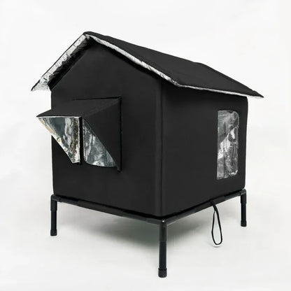 Elevated Weather-Resistant Outdoor Cat House