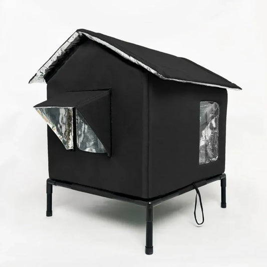 Elevated Weather-Resistant Outdoor Cat House