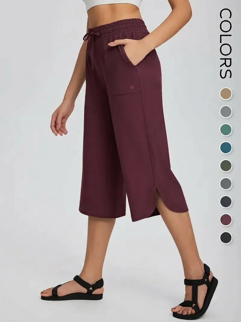 Women’s Wide Leg Active Capri Pants