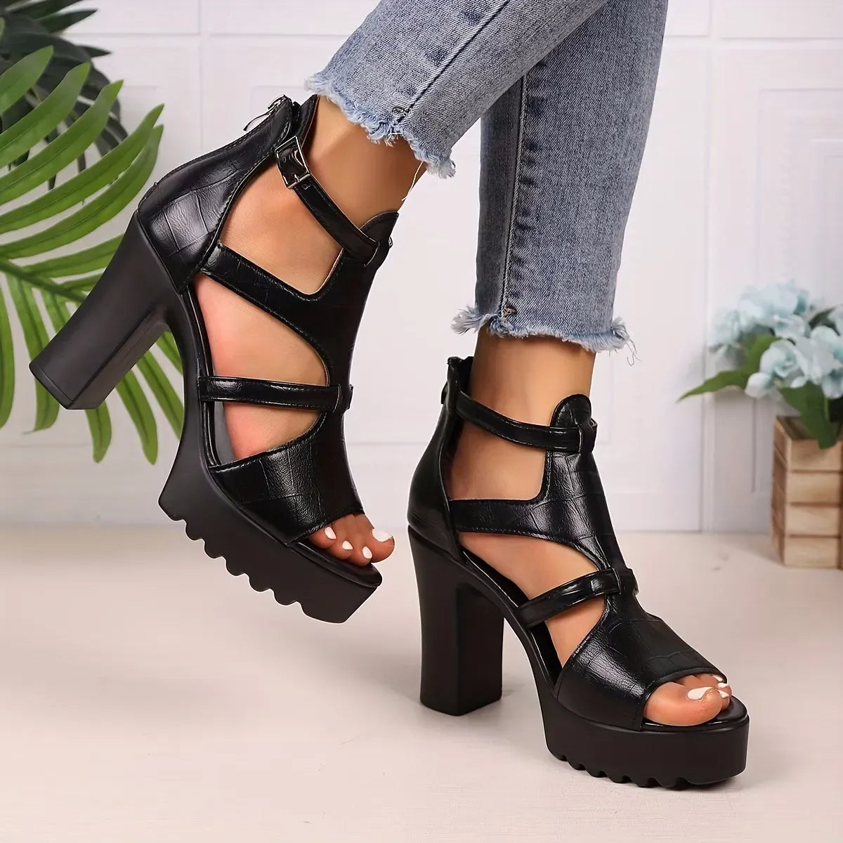 Women’s Platform Block Heel Sandals