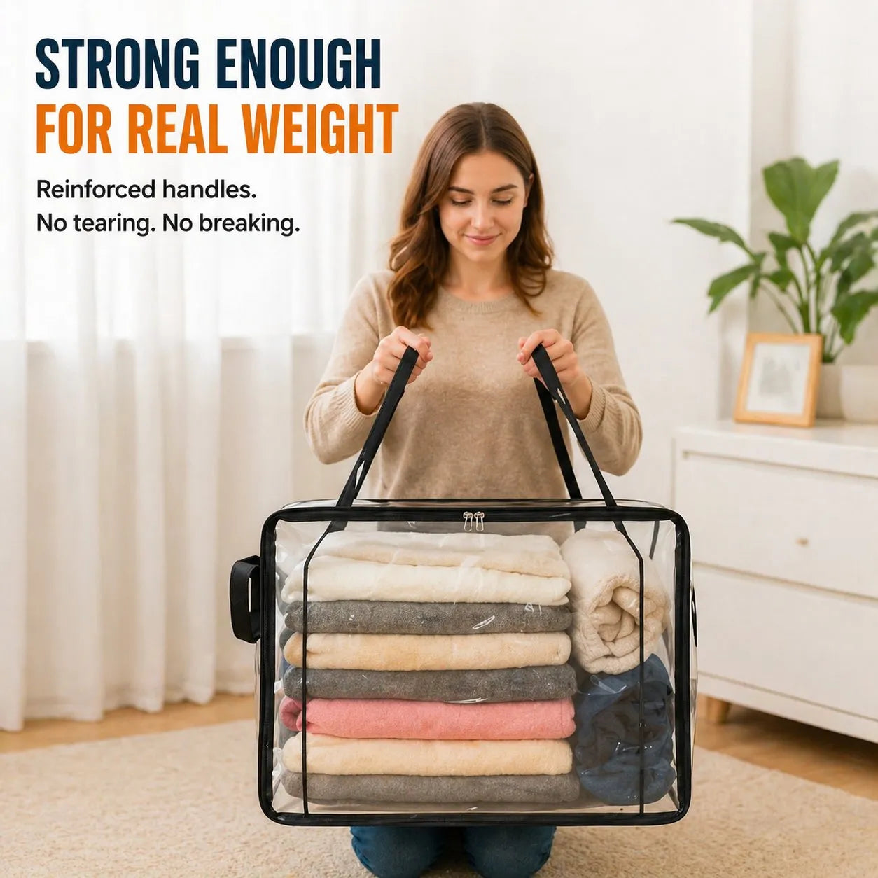Clear Stackable Clothes Storage Organizer