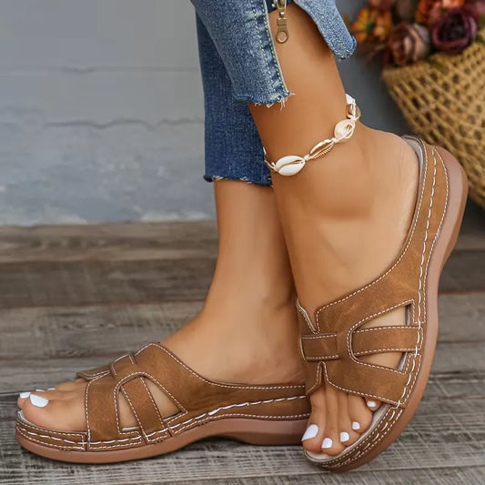 Women’s Cutout Comfort Slide Sandals