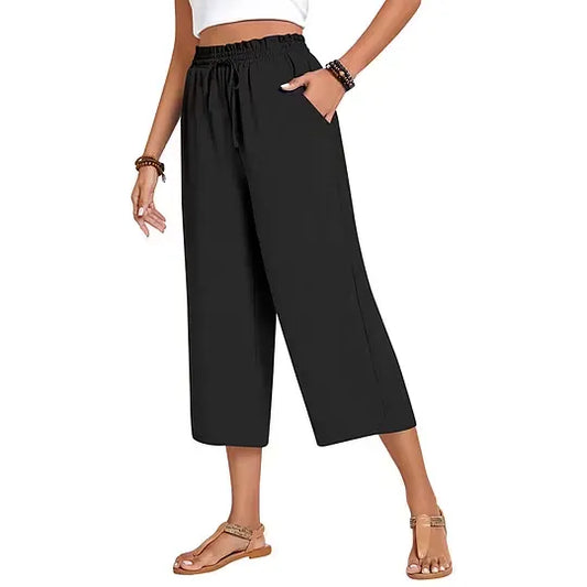 Women's Wide Leg Capri Pants