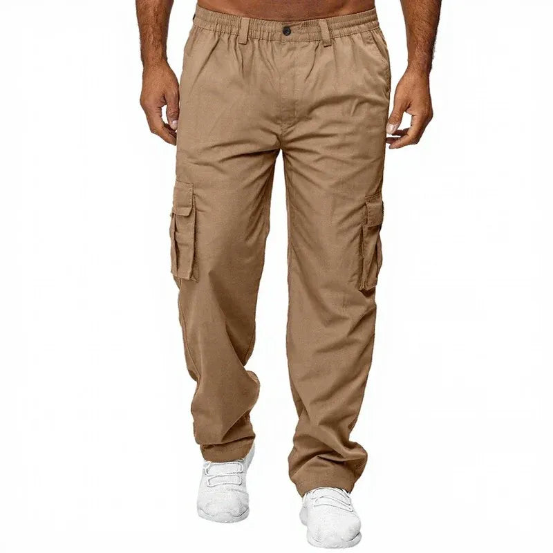 Men’s Urban Cargo Pants with Multi-Pocket Design