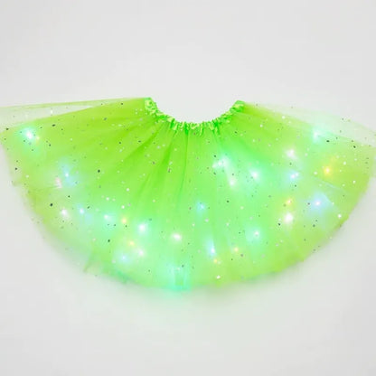 Girls’ Light-Up Star Tulle Tutu Skirt
