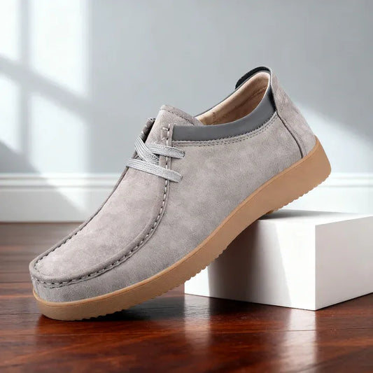 Men’s Suede-Look Moc Toe Casual Shoes