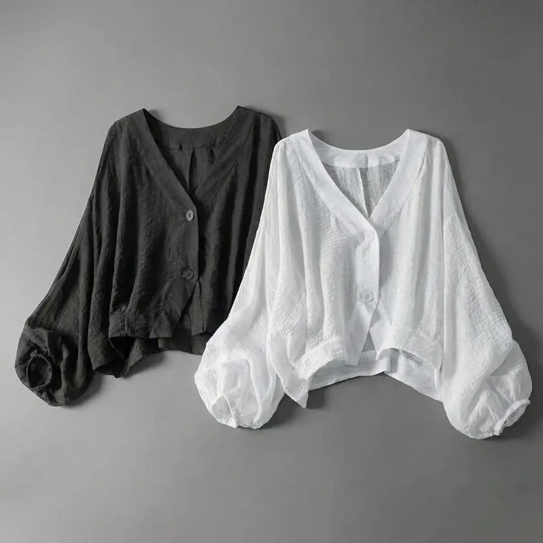 Harper Lightweight Button Front Blouse