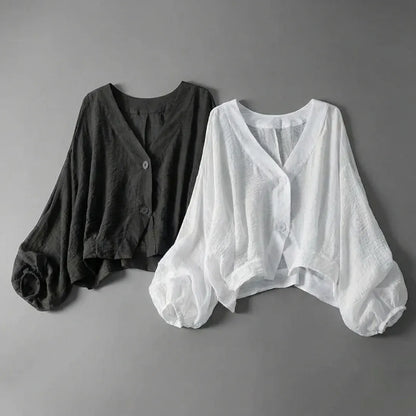 Harper Lightweight Button Front Blouse