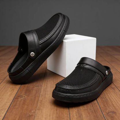 Men’s Breathable Mesh Slip-On Clog Shoes