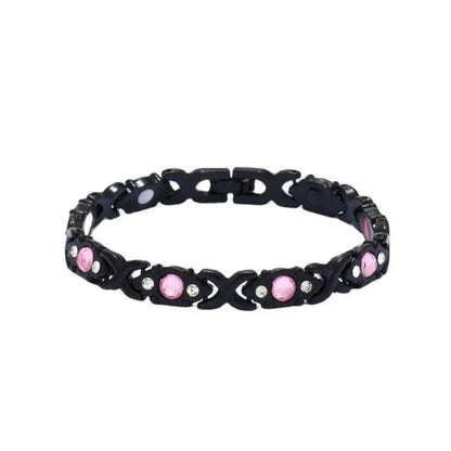 Elegant Crystal Accent Link Bracelet