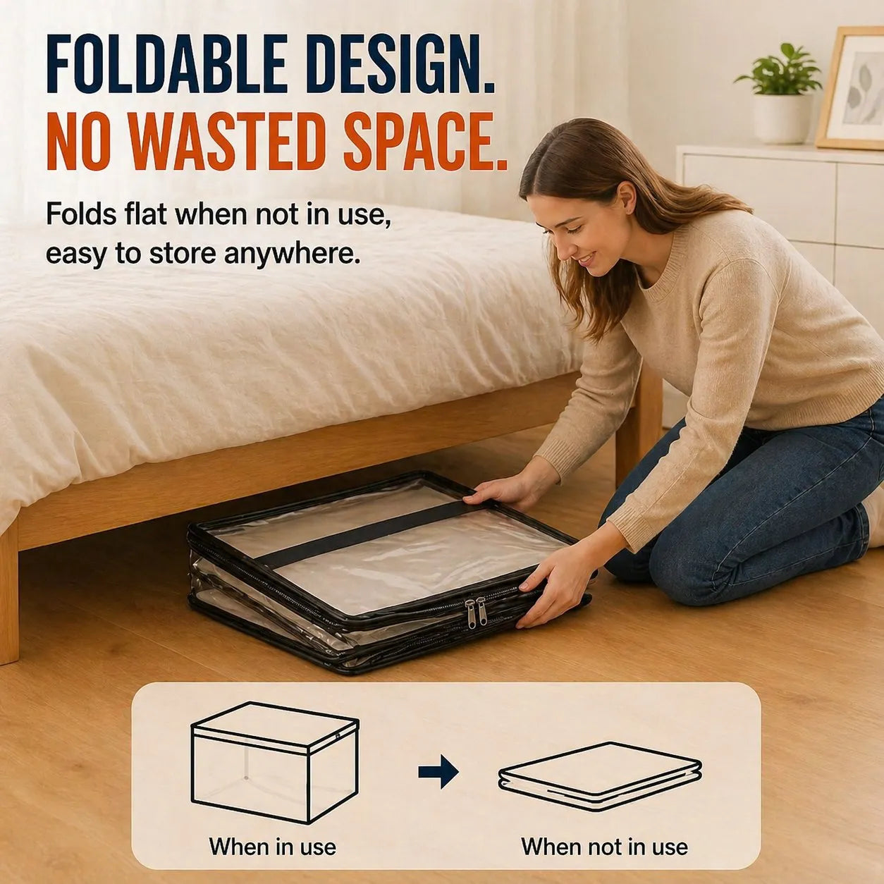 Clear Stackable Clothes Storage Organizer