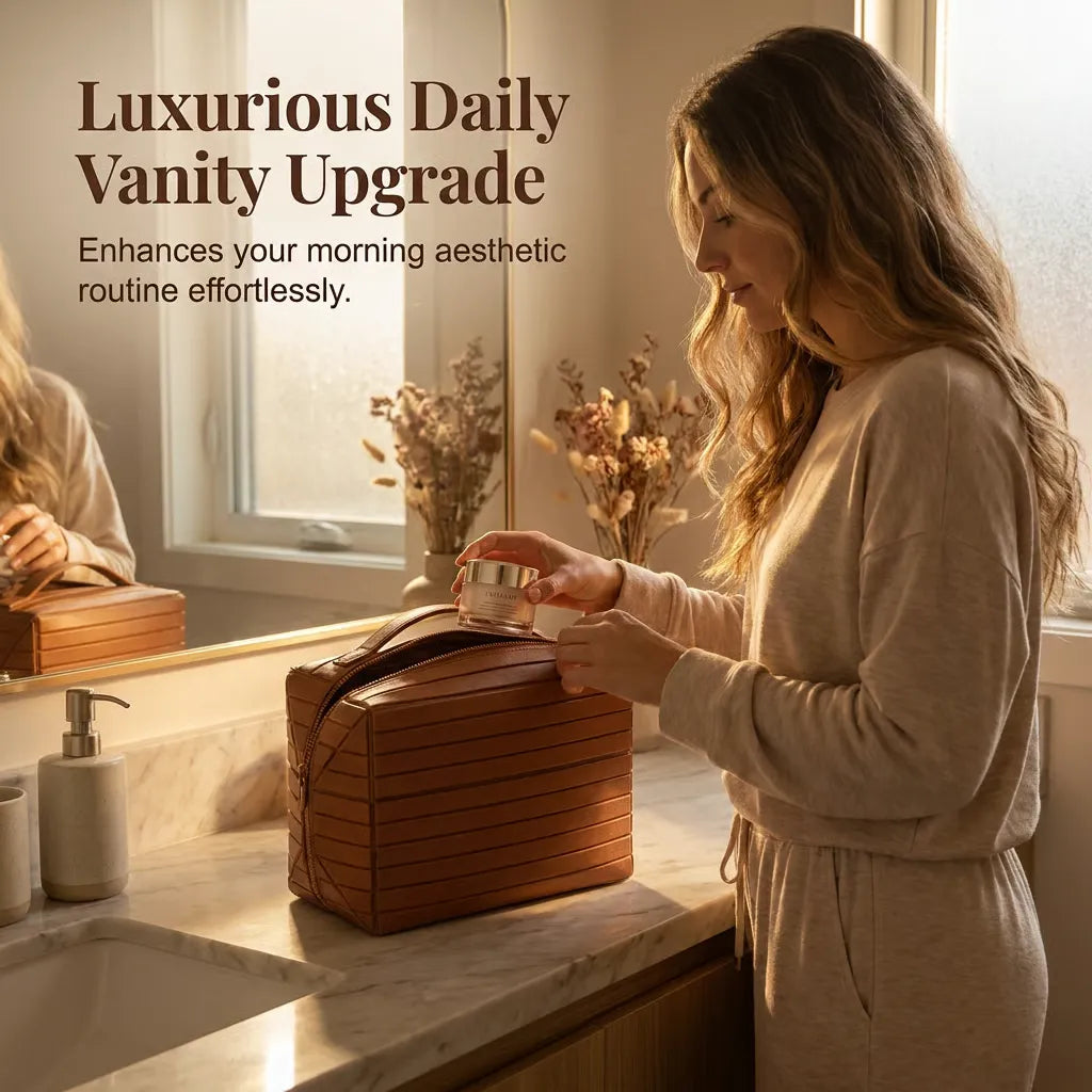 Large Foldable Makeup Organizer Case