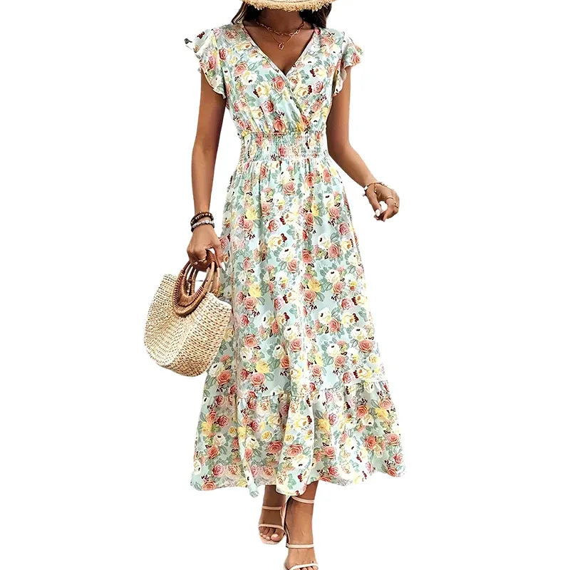 Women’s Meadow Bloom Smocked Maxi Dress