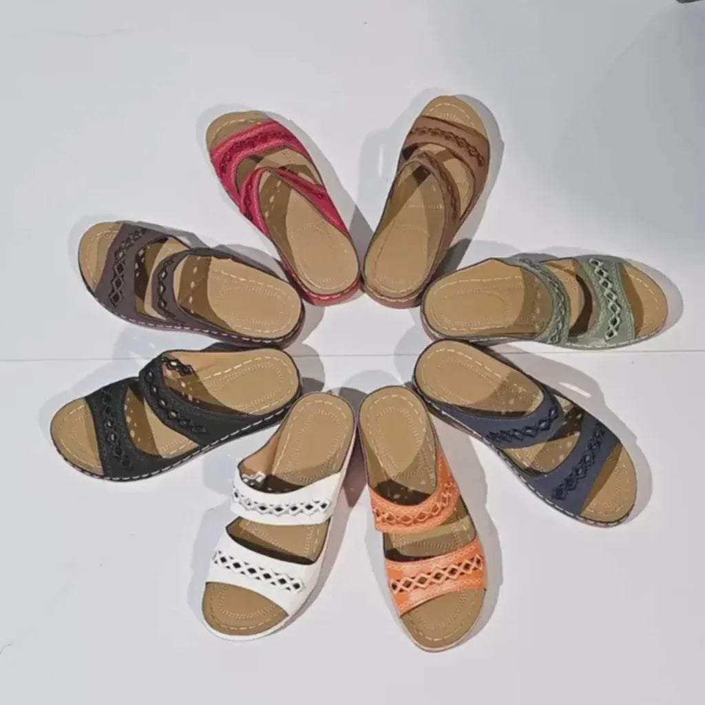 Women’s Cutout Comfort Slide Sandals
