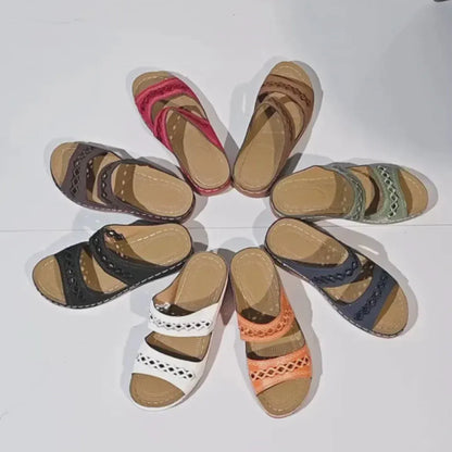 Women’s Cutout Comfort Slide Sandals