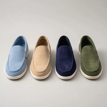 Men’s Casual Suede-Look Slip-On Loafers