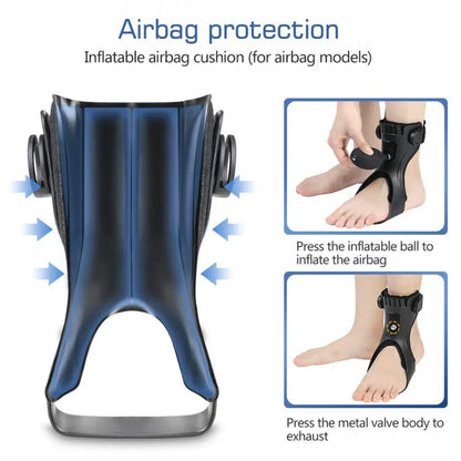 Adjustable AFO Foot Drop Support Brace with Inflatable Air Cushion