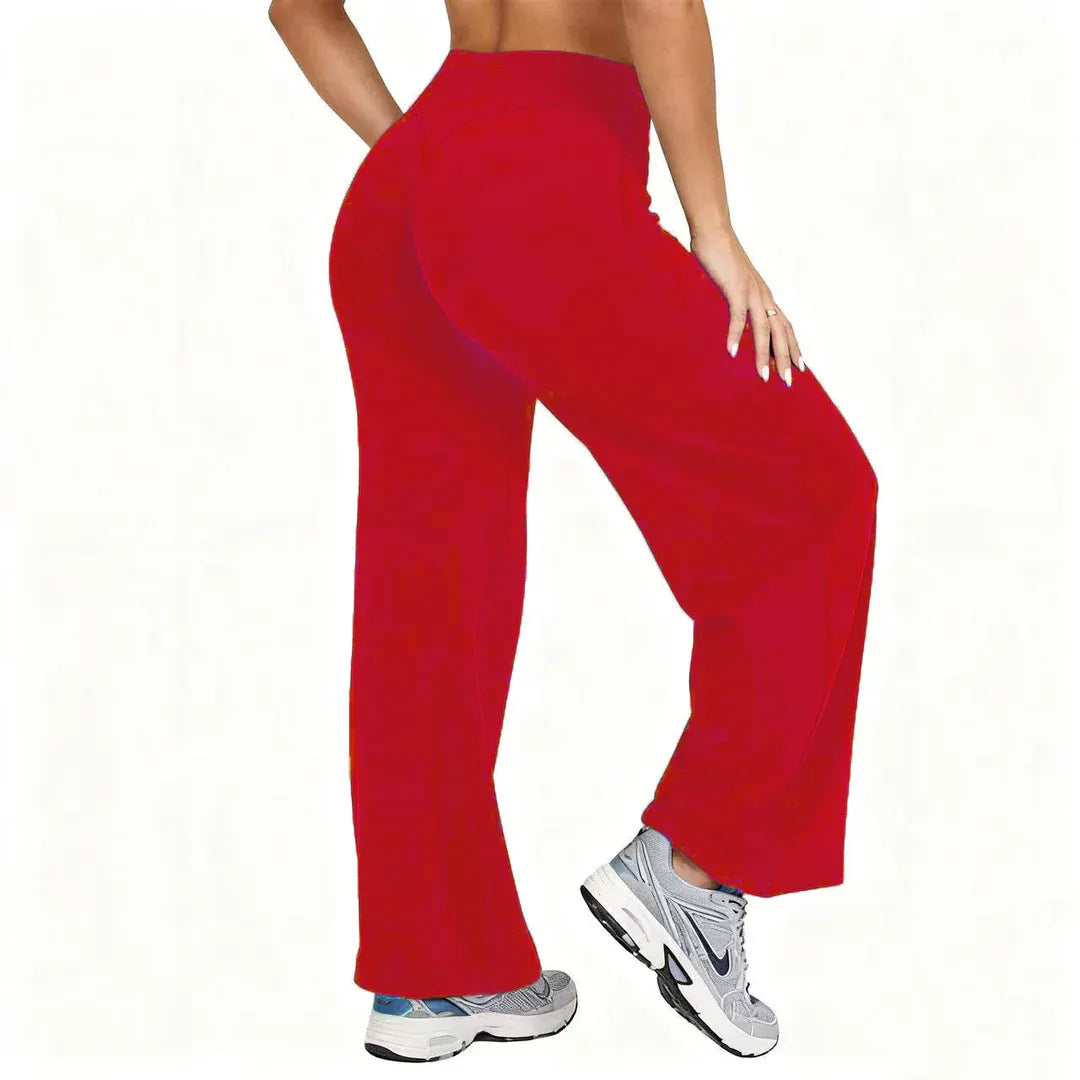 Women’s High-Waist Stretch Wide-Leg Yoga Pants