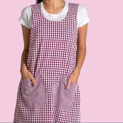 Women's Printed Cross Back Apron