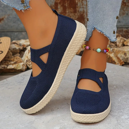 Women’s Breathable Knit Slip-On Casual Comfort Shoes