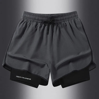 Men’s Double Layer Athletic Shorts