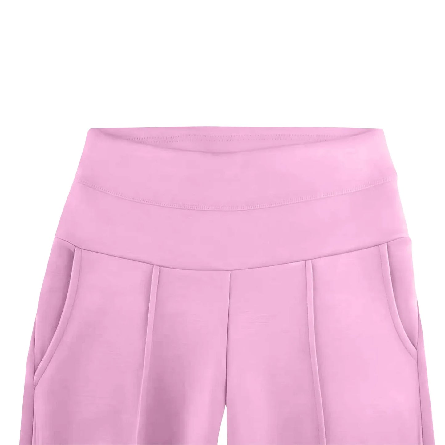 Women’s High-Waisted Wide-Leg Yoga Pants with Pockets