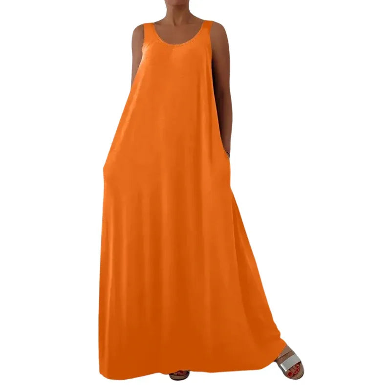 Women’s Sleeveless Flowy Maxi Dress